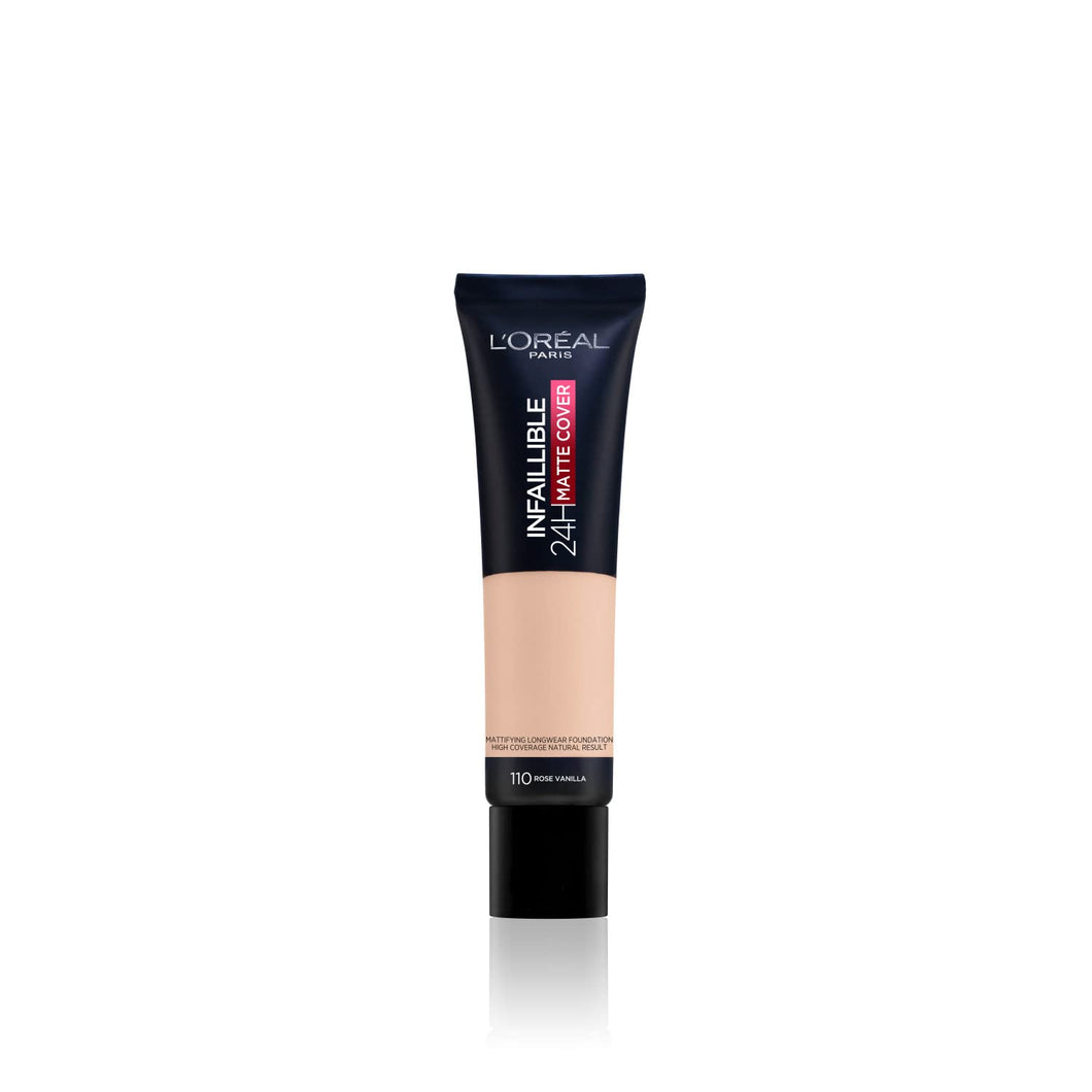 L'Oreal Paris Cover Liquid Foundation, With 4% Niacinamide, Long Lasting, Natural Finish, Available in 20 Shades, SPF 25