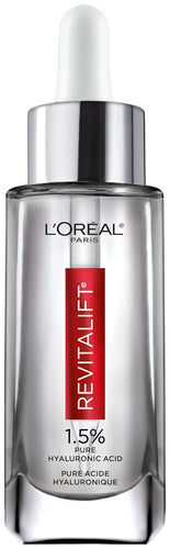 L'Oreal Paris Revitalift 1.5% Pure Hyaluronic Acid Serum for Face, Anti Aging Serum to Hydrate Skin & Reduce Wrinkles, Fragrance Free Skin Care for All Skin Types