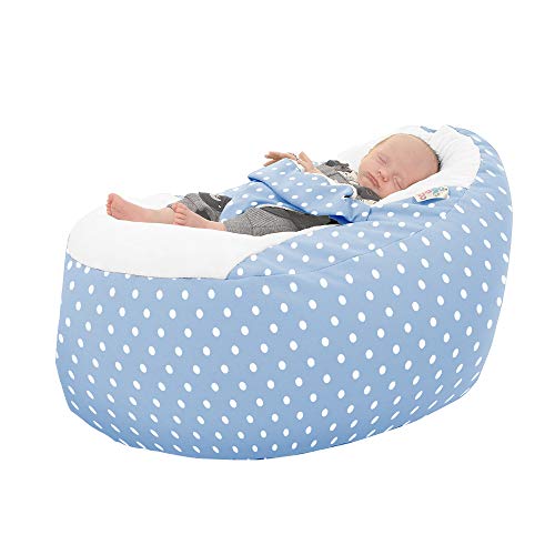 Polka Dot Gaga+ Baby to Junior Beanbag (Baby Blue): Amazon.co.uk: Baby