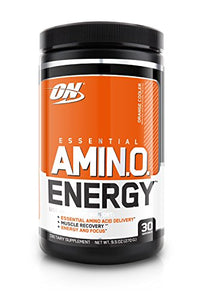 OPTIMUM NUTRITION ESSENTIAL AMINO ENERGY, Orange Cooler, Keto Friendly Preworkout and Essential Amino Acids with Green Tea and Green Coffee Extract, 30 Servings: Gateway