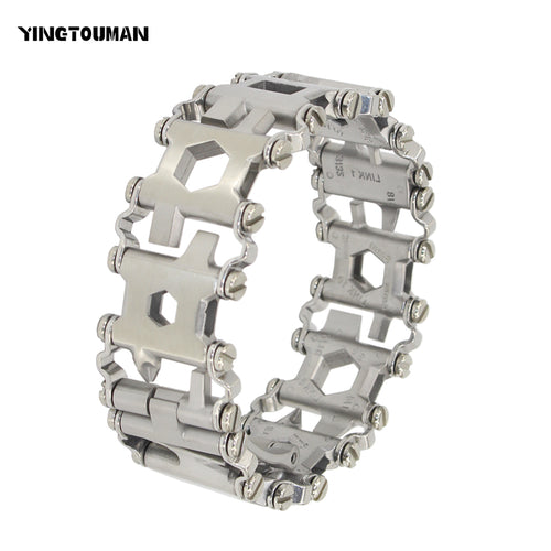 YINGTOUMAN Wearable Tread 29 In 1 Multi-function Bracelet Strap Multi-function Screwdriver Outdoor Emergency Kit Multi Tool