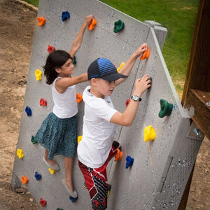 Kids Rock Wall Climbing Hand Holds Set Indoor Outdoor Playground with Screw