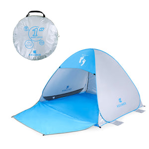 Instant Automatic Pop Up Beach Tent (71" + 37") * 79" * 53"